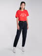 Levi's® Hong Kong Red Women's High Loose Tapered Jeans - A01620004 10 Model Front